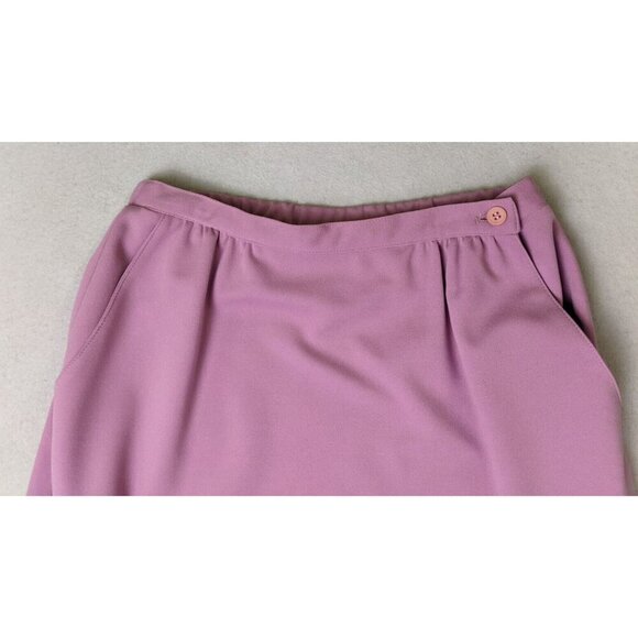 VINTAGE WOMEN'S LILAC LAVENDER PURPLE SKIRT SUIT - DEVON - SIZE 14 - Picture 11 of 14